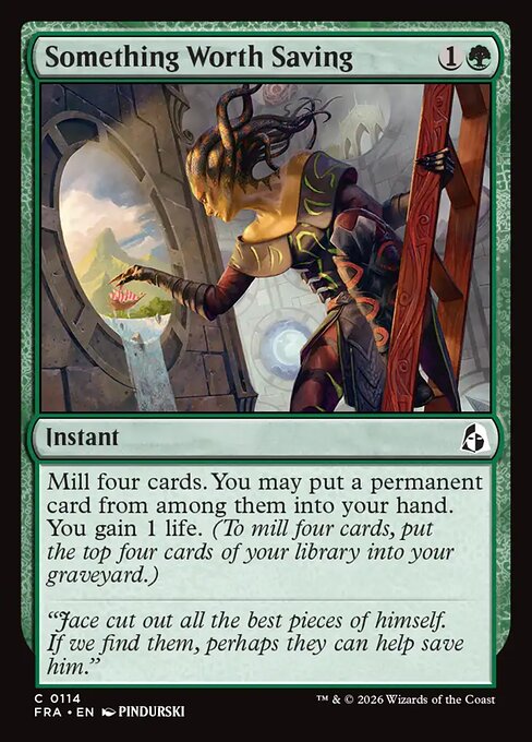 CAD Something Worth Saving card from the Reality Fracture set