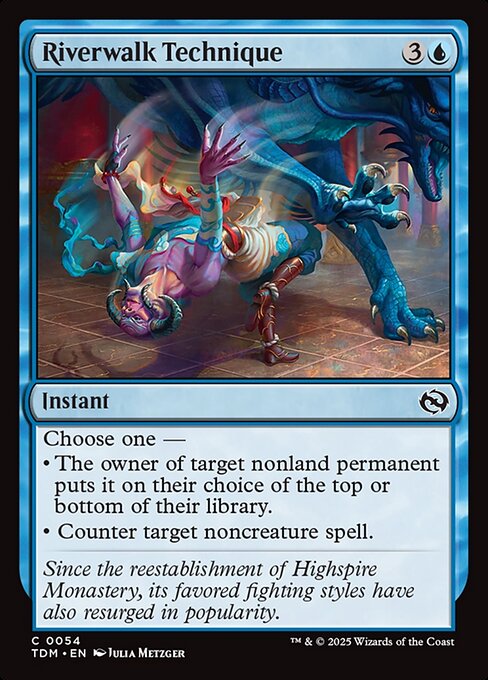 CAD Riverwalk Technique card from the Tarkir: Dragonstorm set