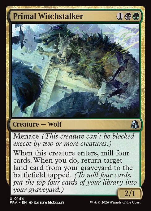 CAD Primal Witchstalker card from the Reality Fracture set