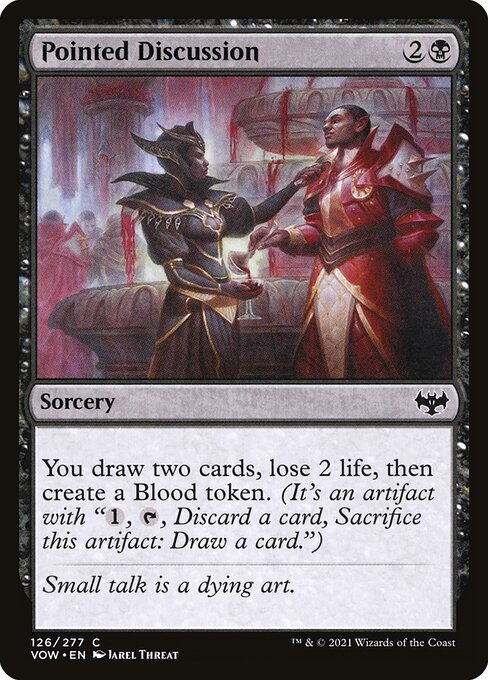 CAD Pointed Discussion card from the Innistrad: Crimson Vow set