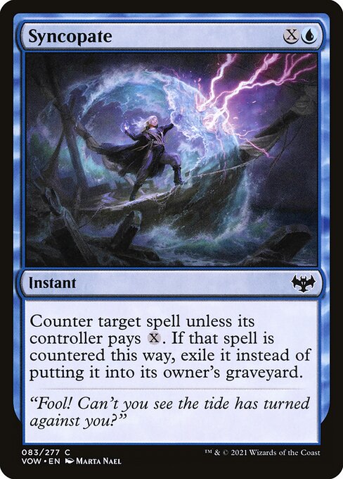CAD Syncopate card from the Innistrad: Crimson Vow set