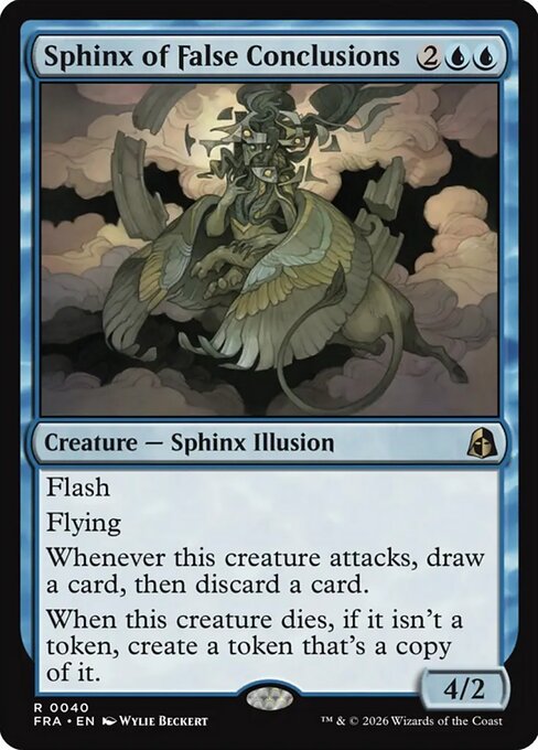 CAD Sphinx of False Conclusions card from the Reality Fracture set