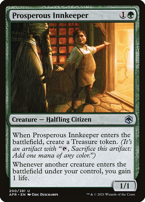 Prosperous Innkeeper card from the Adventures in the Forgotten Realms set