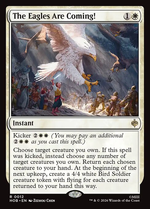 The Eagles Are Coming! card from the The Hobbit set