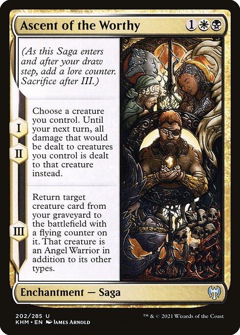  Foil Ascent of the Worthy card from the Kaldheim set