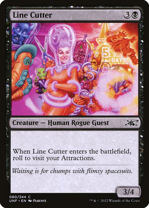 CAD Line Cutter card from the Unfinity set