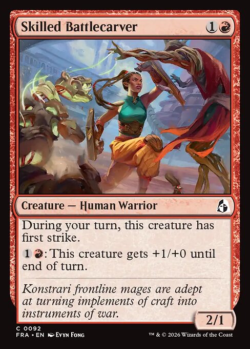 CAD Skilled Battlecarver card from the Reality Fracture set