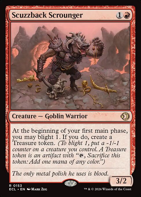 Scuzzback Scrounger card from the Lorwyn Eclipsed set