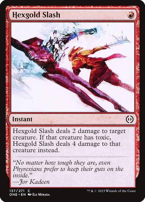 Hexgold Slash (FOIL)