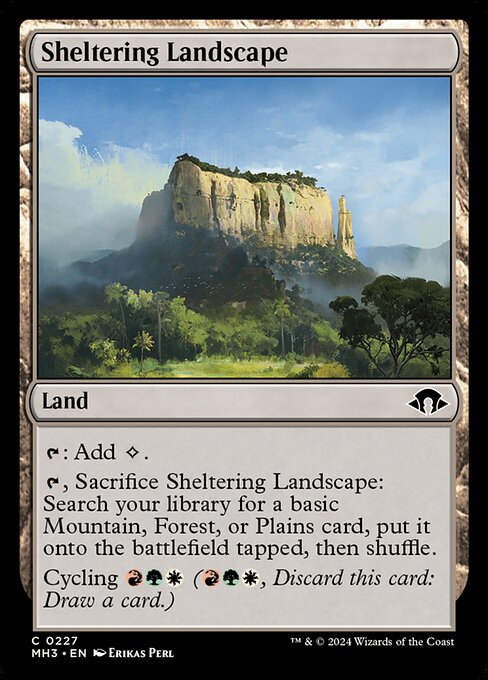 Sheltering Landscape card from the Modern Horizons 3 set