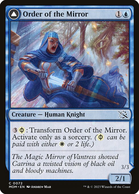 CAD Order of the Mirror // Order of the Alabaster Host card from the March of the Machine set