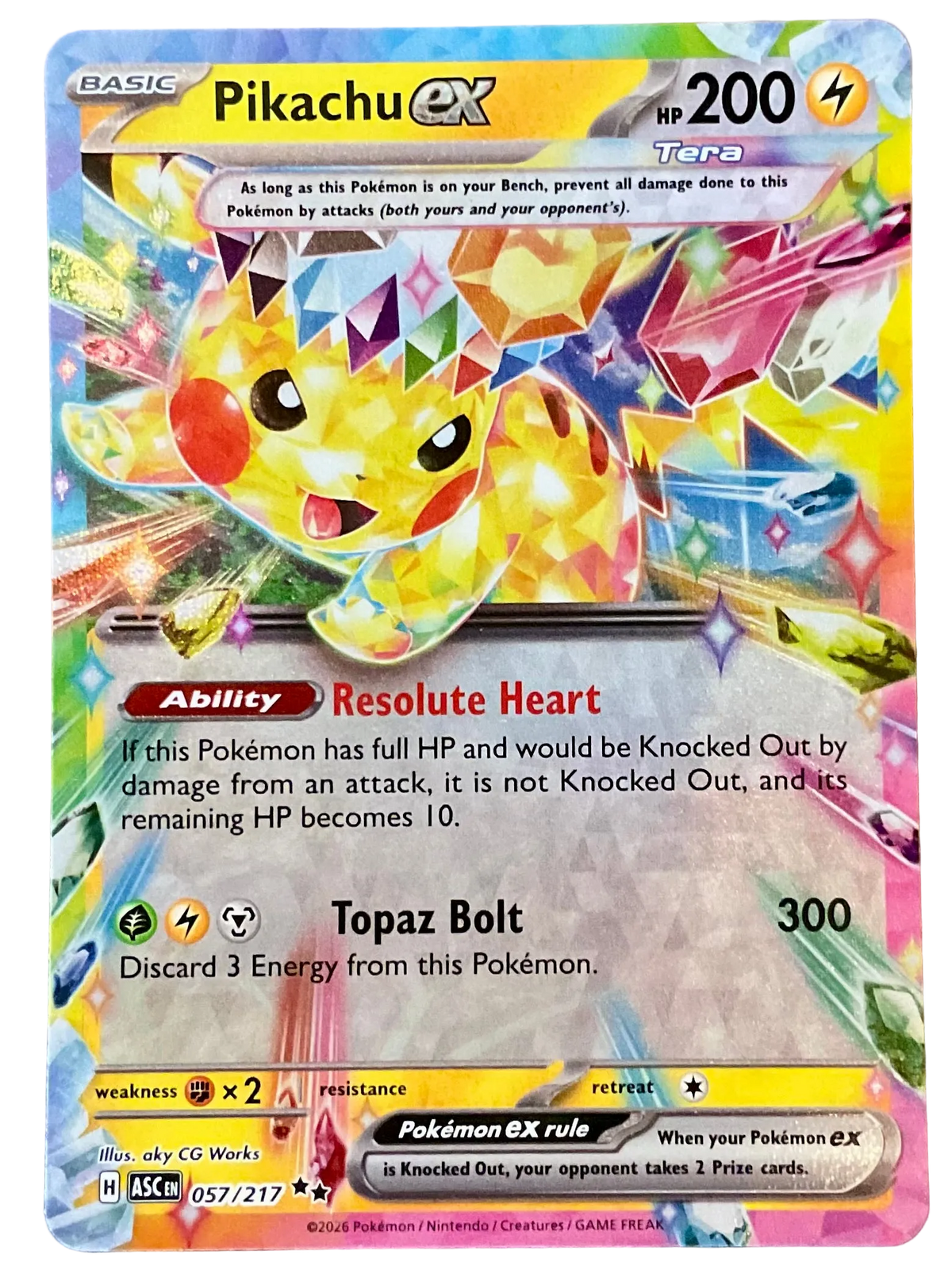 Pikachu ex 057/217 - Ascended Heroes