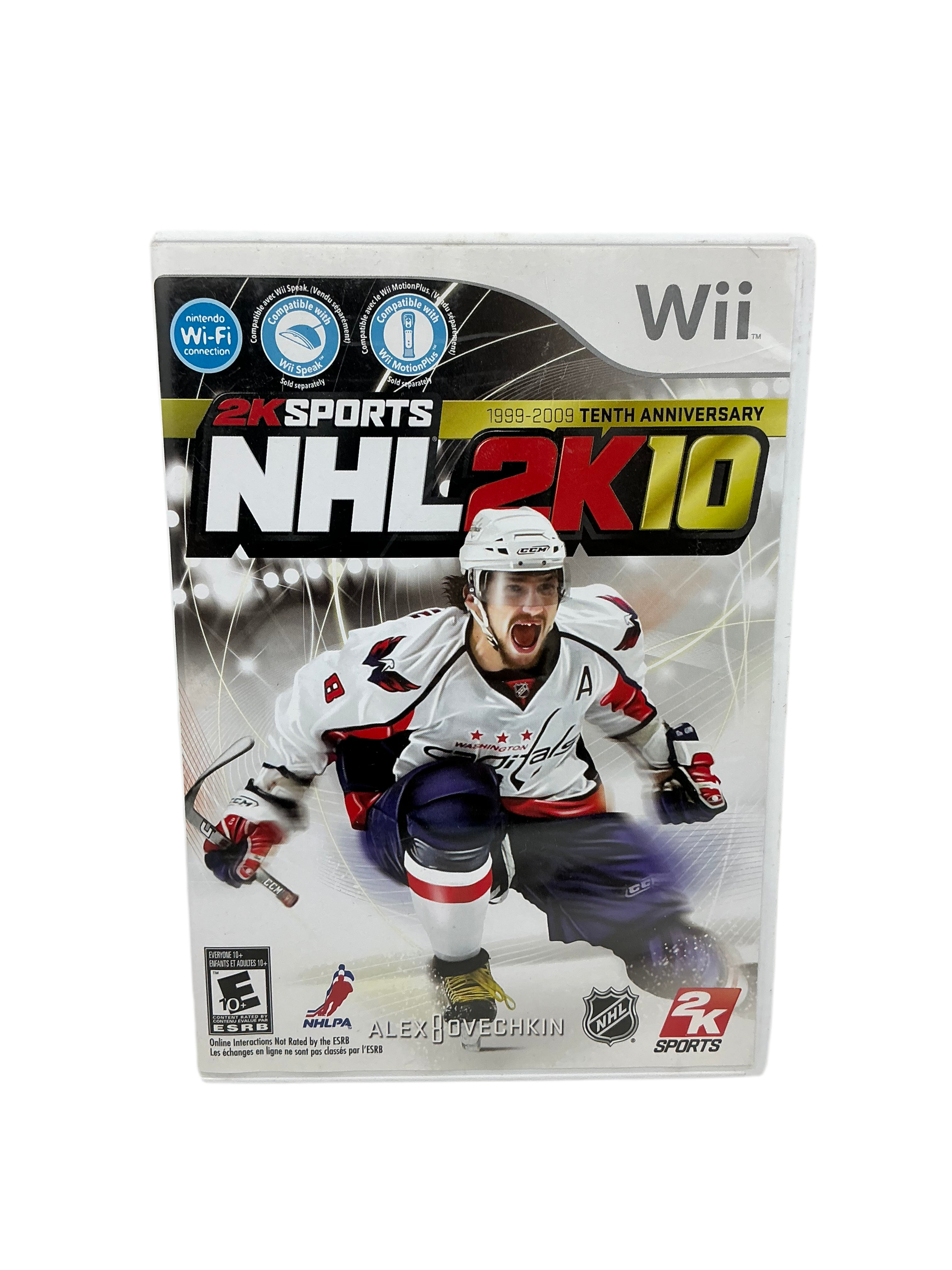 NHL 2K10 video game box for Wii console