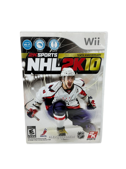 NHL 2K10 video game box for Wii console