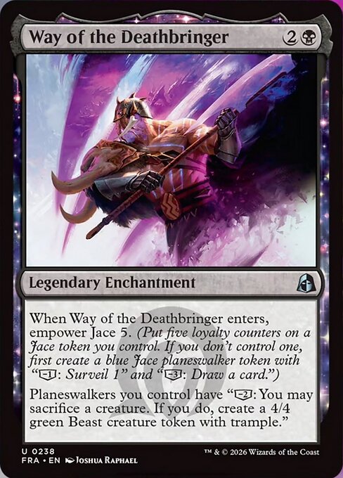  Foil CAD Way of the Deathbringer card from the Reality Fracture set