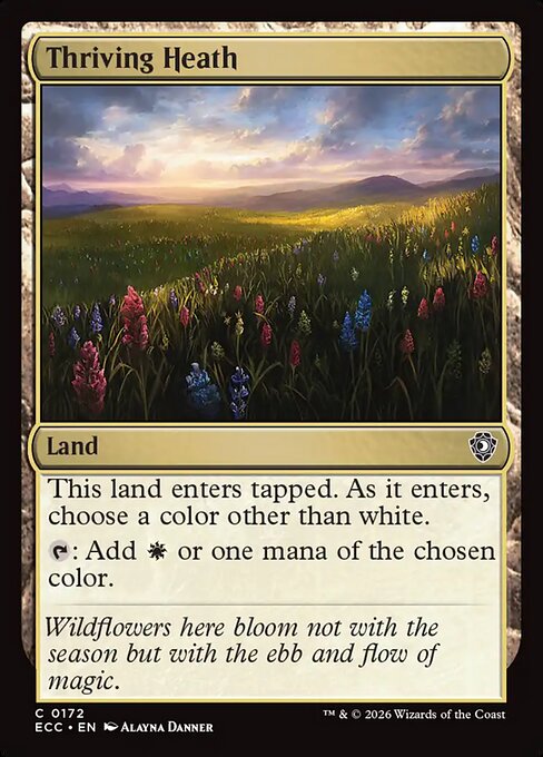 CAD Thriving Heath card from the Lorwyn Eclipsed Commander set
