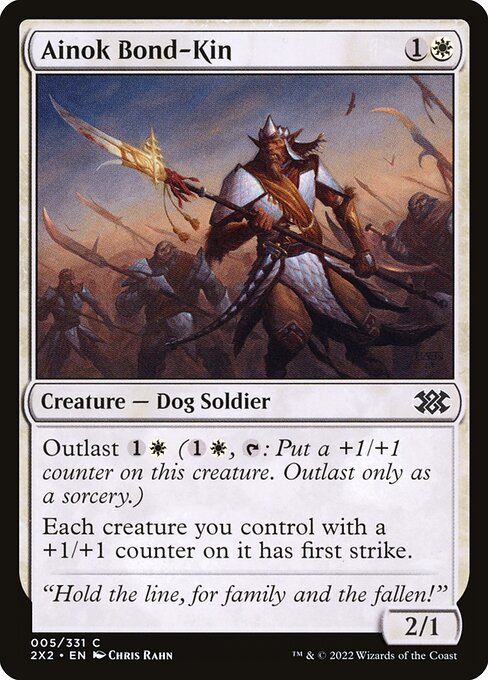  Foil CAD Ainok Bond-Kin card from the Double Masters 2022 set