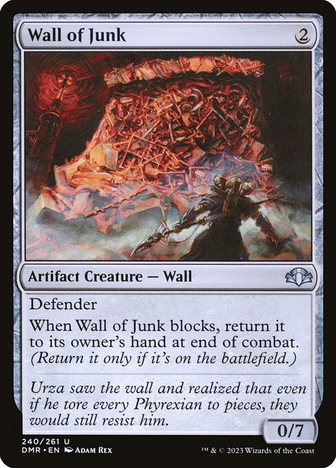 Wall of Junk card from the Dominaria Remastered set