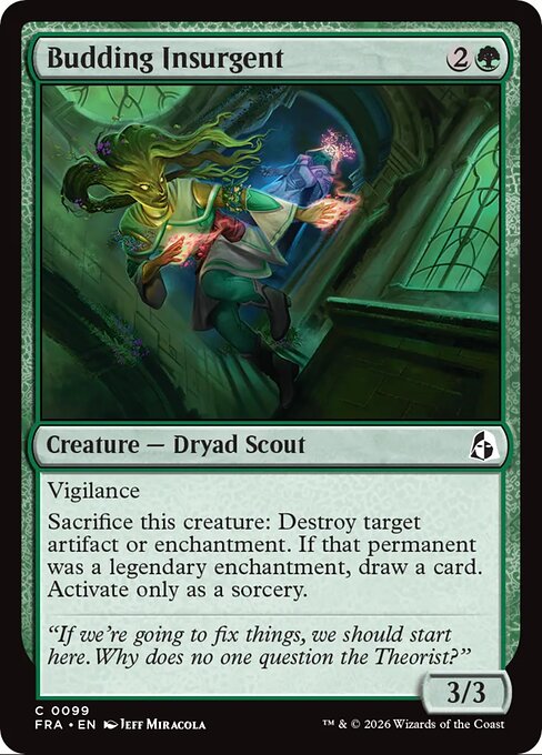 CAD Budding Insurgent card from the Reality Fracture set