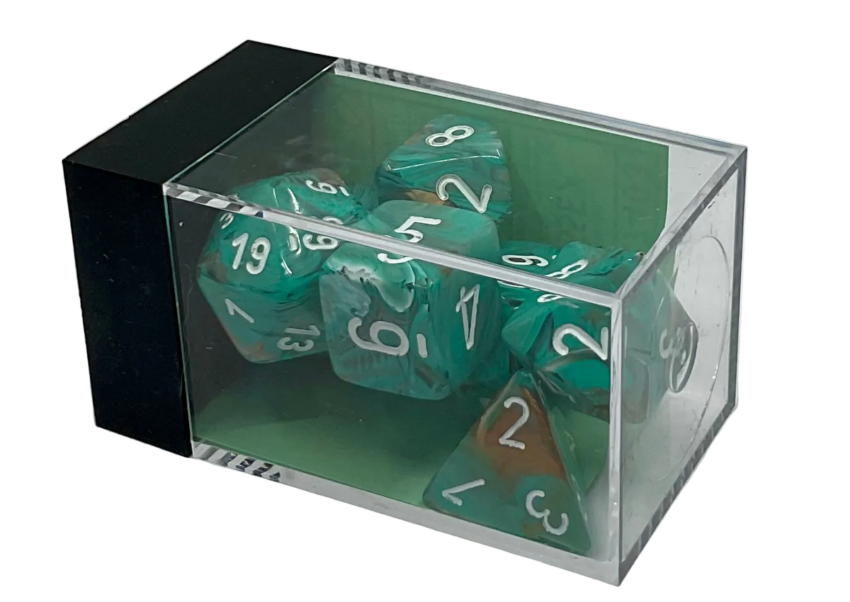 Chessex Oxi-Copper™ (White) Polyhedral Dice