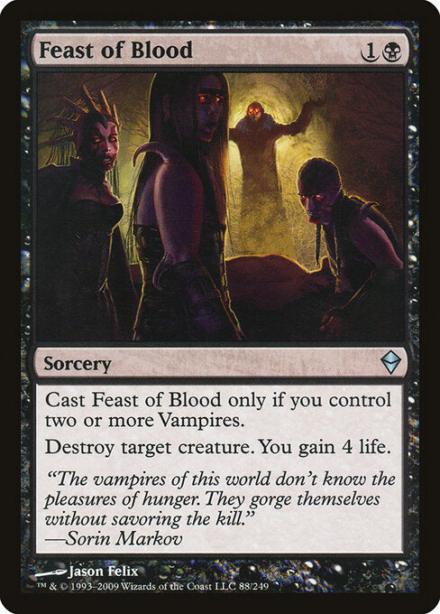 CAD Feast of Blood card from the Zendikar set
