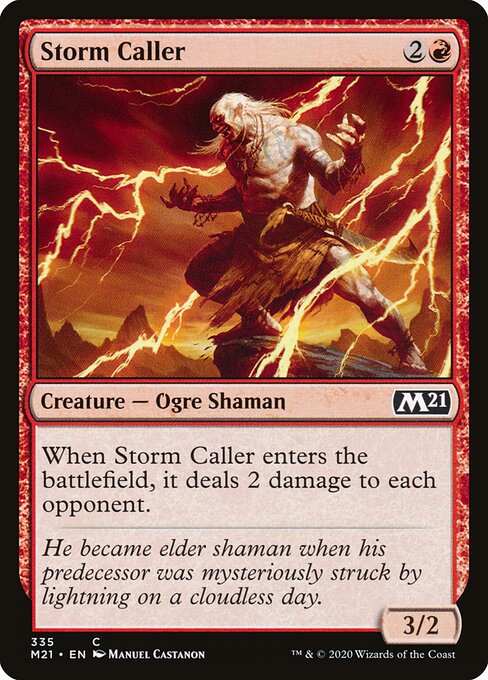 Storm Caller card from the Core Set 2021 set