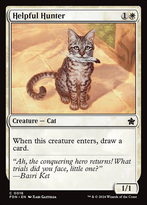  Foil Helpful Hunter card from the Foundations set