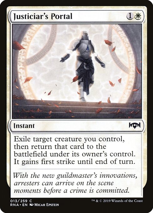 CAD Justiciar's Portal card from the Ravnica Allegiance set