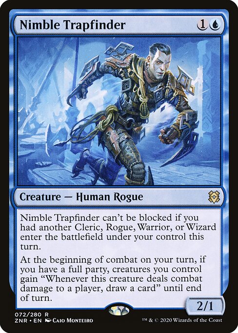  Foil Nimble Trapfinder card from the Zendikar Rising set