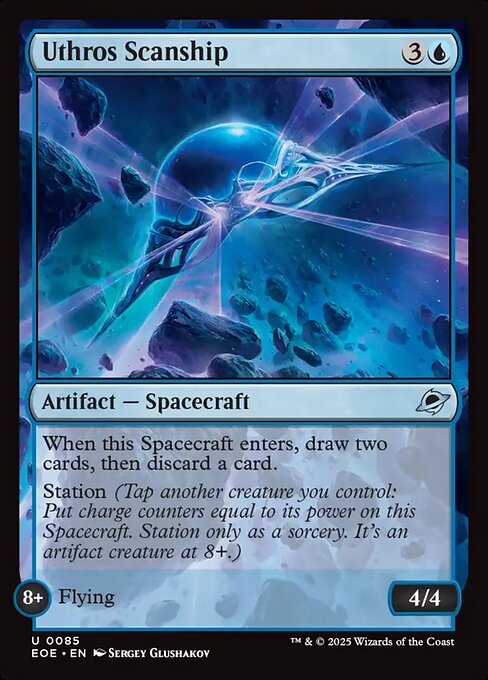 CAD Uthros Scanship card from the Edge of Eternities set