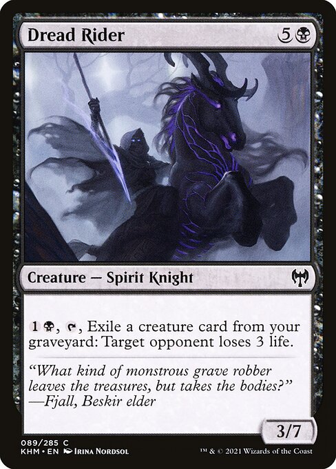  Foil Dread Rider card from the Kaldheim set