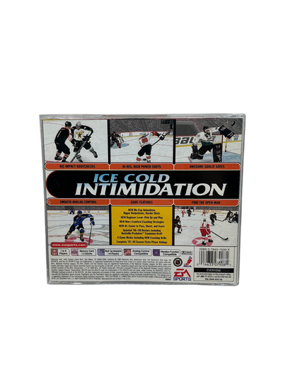Back cover of the NHL 99 game disc for Playstation on a transparent background.