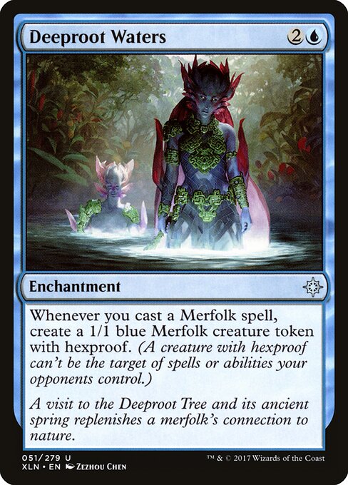 Deeproot Waters card from the Ixalan set
