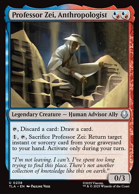 Professor Zei, Anthropologist (FOIL)