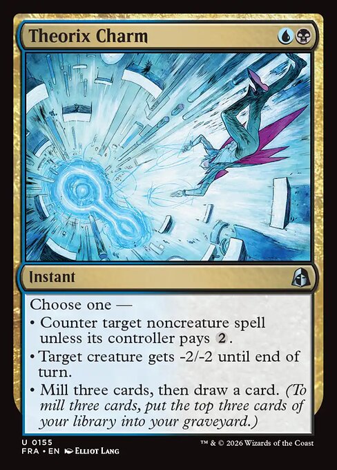 CAD Theorix Charm card from the Reality Fracture set