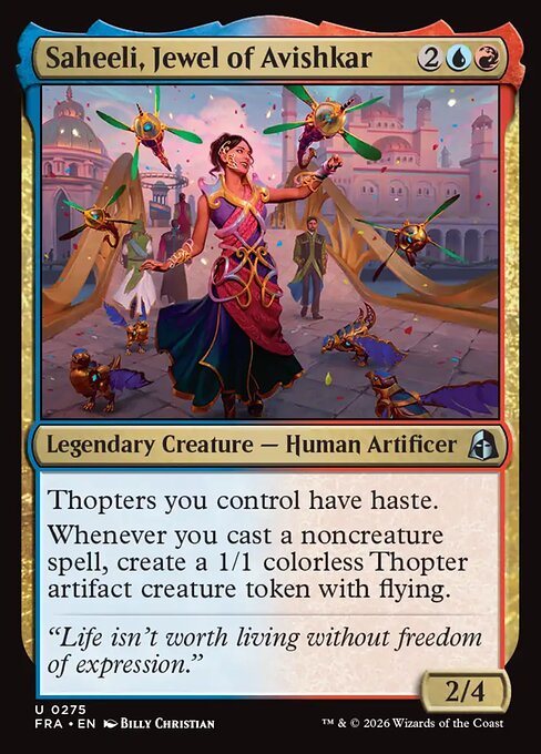 CAD Saheeli, Jewel of Avishkar card from the Reality Fracture set