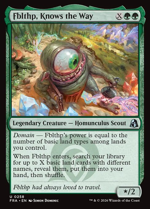 CAD Fblthp, Knows the Way card from the Reality Fracture set