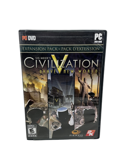 Sid Meier's Civilization V: Brave New World expansion pack on a white background