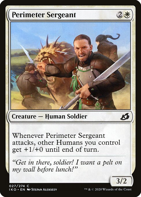 Perimeter Sergeant card from the Ikoria: Lair of Behemoths set