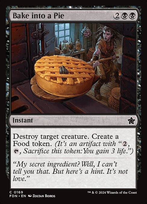 Bake into a Pie card from the Foundations set