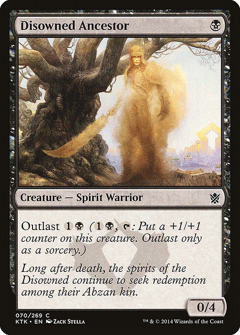 CAD Disowned Ancestor card from the Khans of Tarkir set
