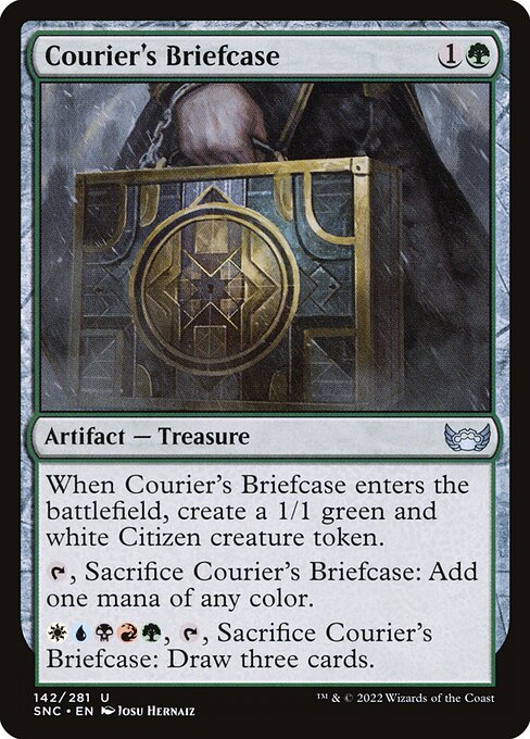 Courier's Briefcase card from the Streets of New Capenna set