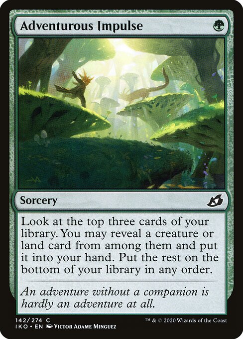CAD Adventurous Impulse card from the Ikoria: Lair of Behemoths set