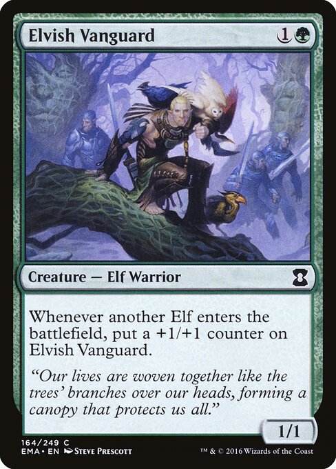 Elvish Vanguard card from the Eternal Masters set