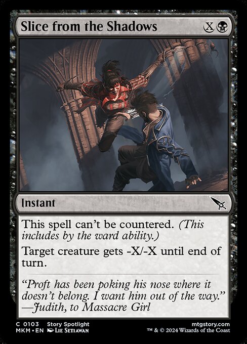 CAD Slice from the Shadows card from the Murders at Karlov Manor set
