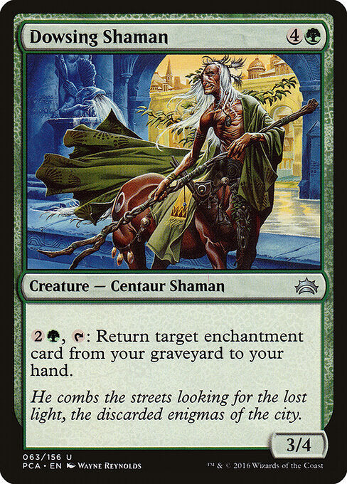 Dowsing Shaman card from the Planechase Anthology set