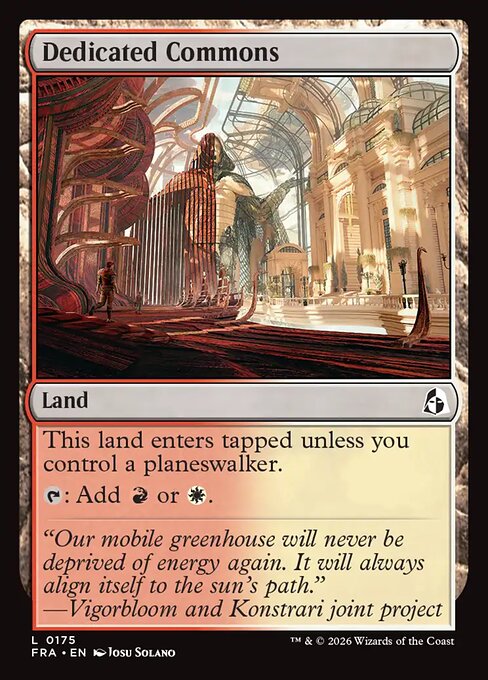 CAD Dedicated Commons card from the Reality Fracture set