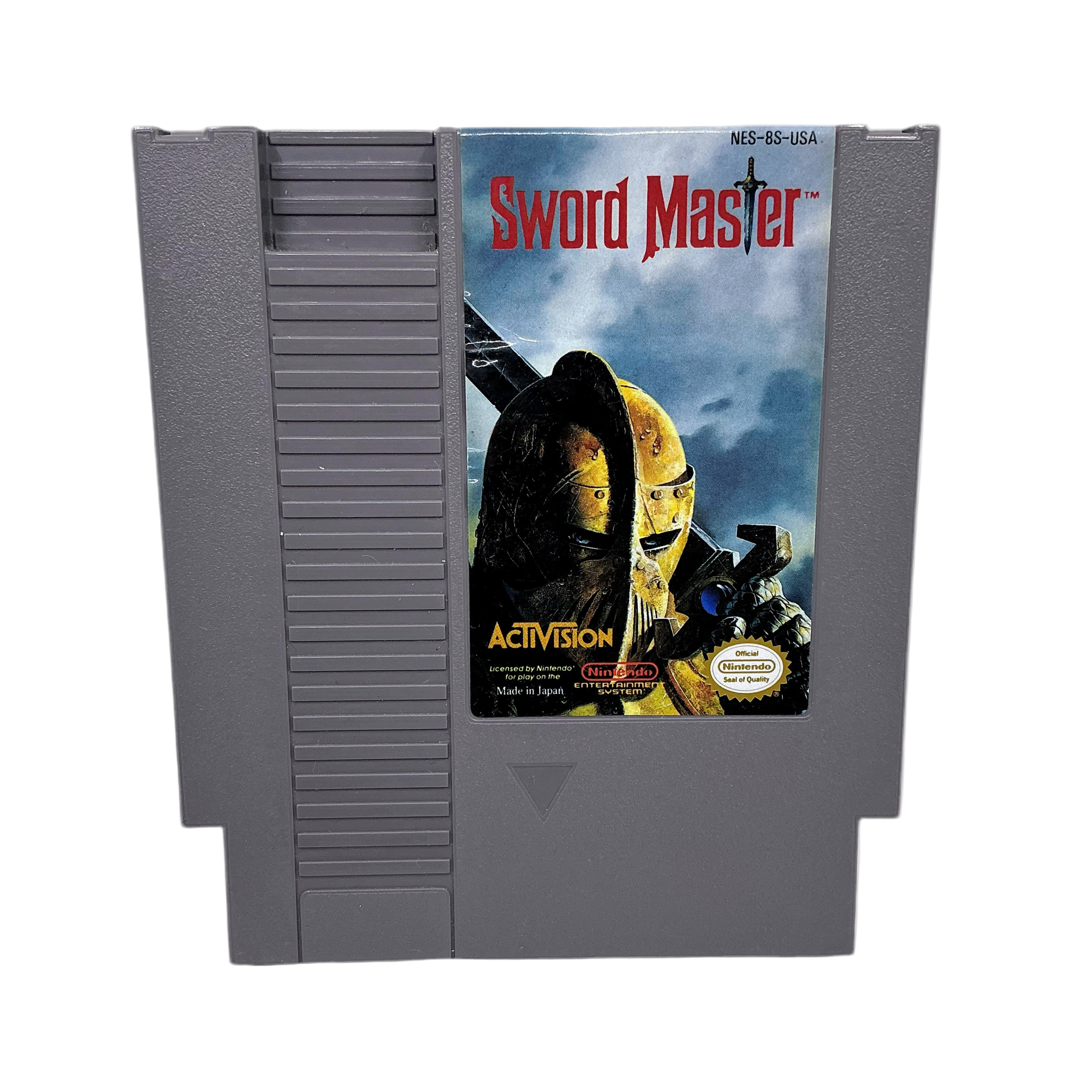 Sword Master NES game cartridge with Activision branding on a white background