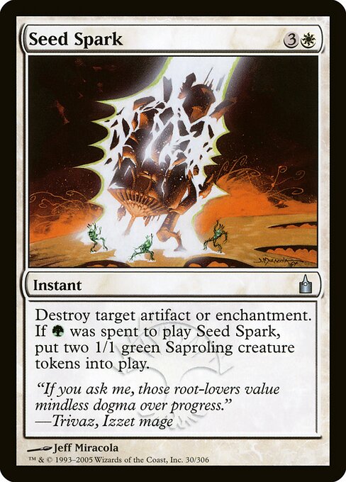 Seed Spark card from the Ravnica: City of Guilds set