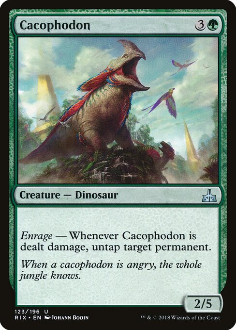 Cacophodon card from the Rivals of Ixalan set
